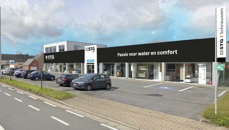 STG Oudenaarde Toonzaal badkamers en verwarming