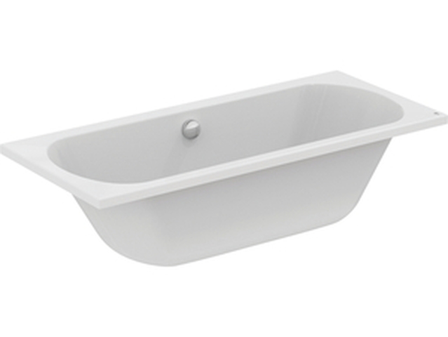 Procasa Como inbouw duo bad acryl 1700 x 750 mm - wit - middenafloop - zonder poten