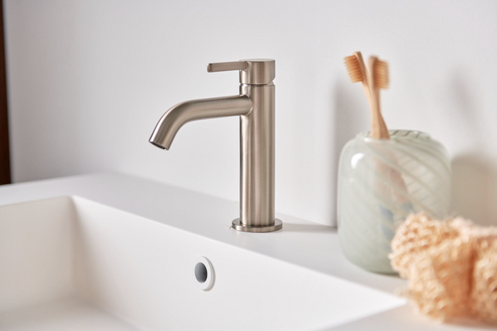 Robinet de lavabo Procasa Vivo en nickel brossé