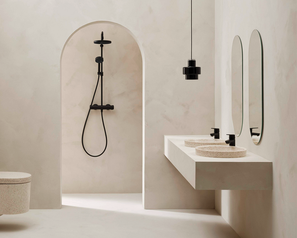 Mitigeur douche pluie Hansamicra noir