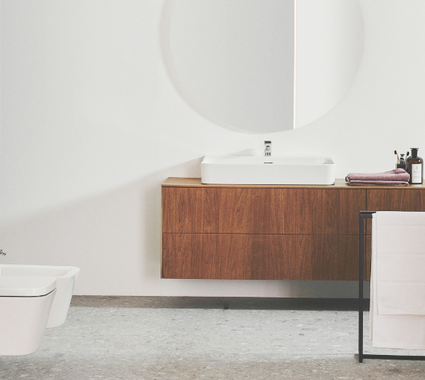 Badkamer meubel in walnoot ideal standard
