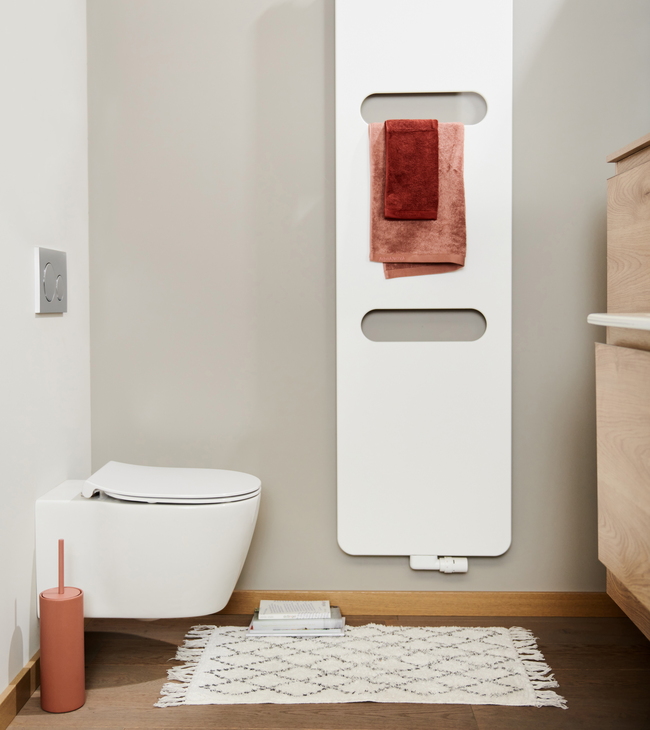 Aménagement de toilettes naturel