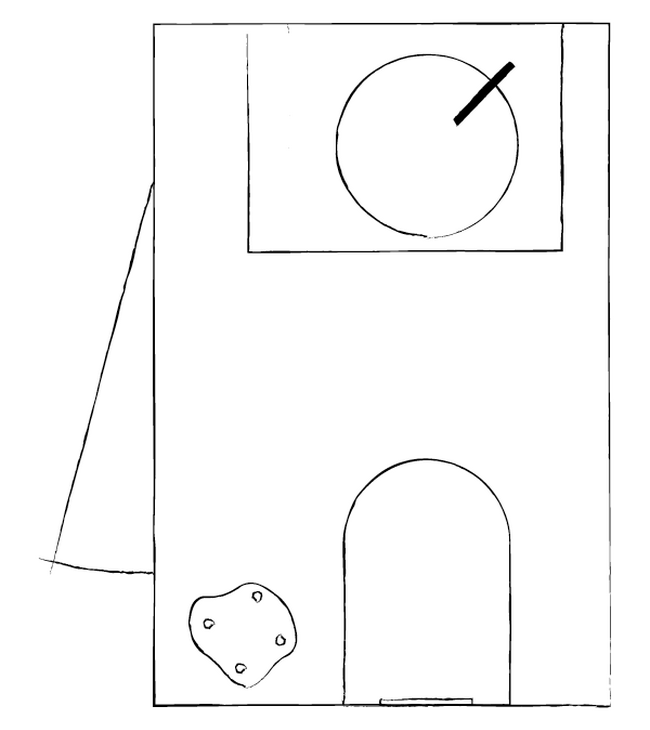 plan de sol d'une toiletle de 100 x 150 cm
