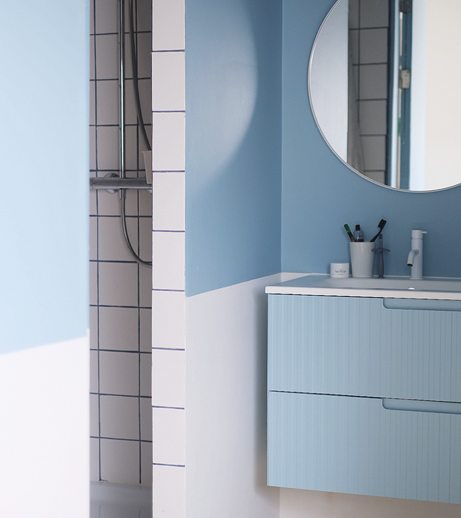 La salle de bain bleue de Hanna