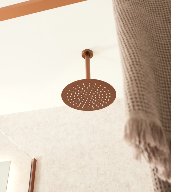 Robinet de douche tête de douche bronze procasa