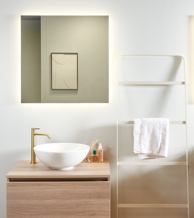 Badkamermeubel Kivu Smoked Oak by Procasa, badkamerkast met houtlook afwerking