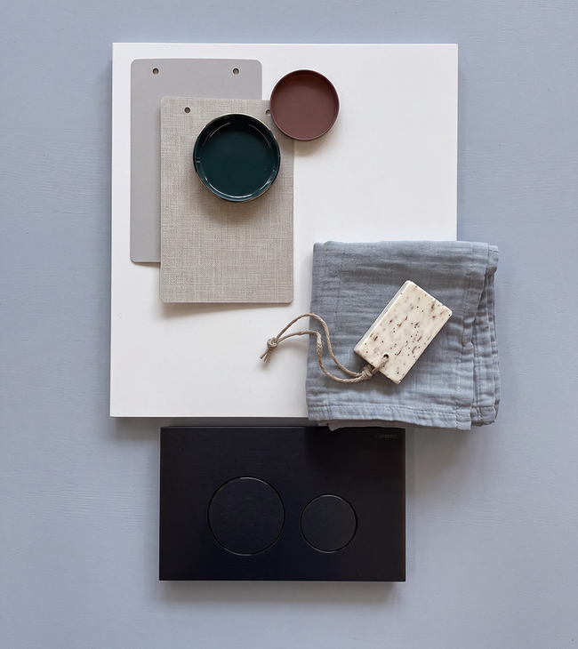 Geberit duwplaat in brushed black