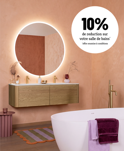 10% de reduction pour votre salle de bains